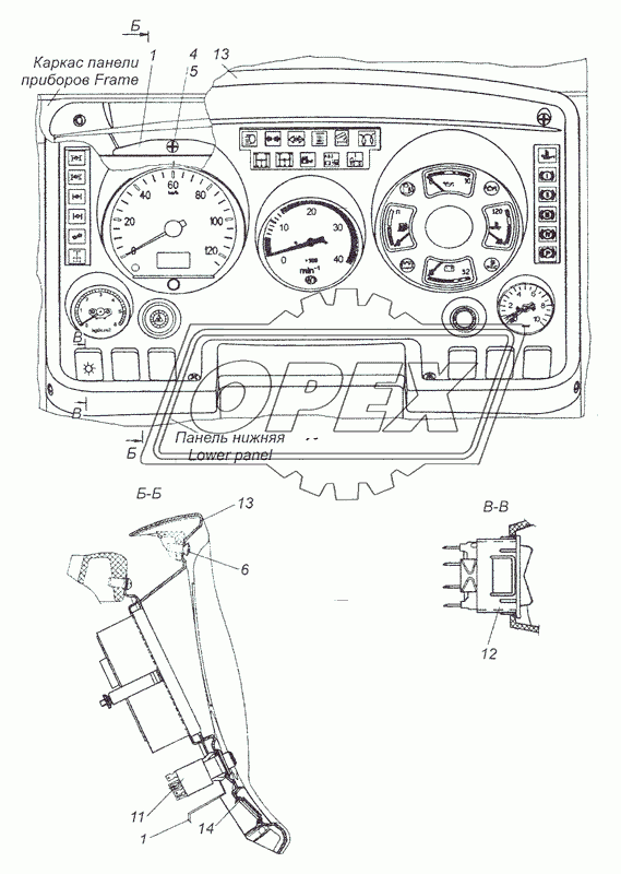 4308-3805001-39 Установка щитка приборов